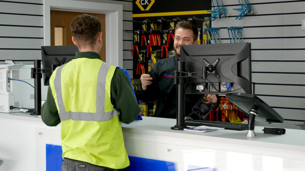 Customer Service Facebook Cover Photo lew branch counter